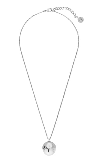 Shop_Anaash_Silver Plated Dune Pendant Necklace _at_Aza_Fashions