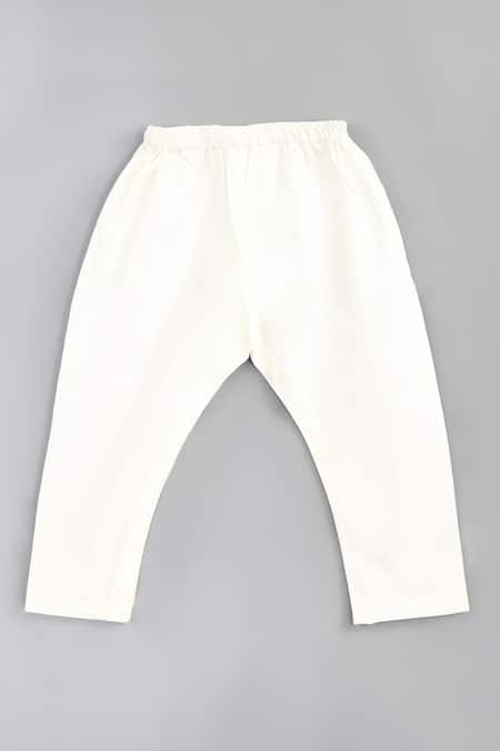 Shop_Little Brats_Black Cotton, Silk Embroidery, Zari Floral Zardozi Bundi Kurta Set _Online_at_Aza_Fashions