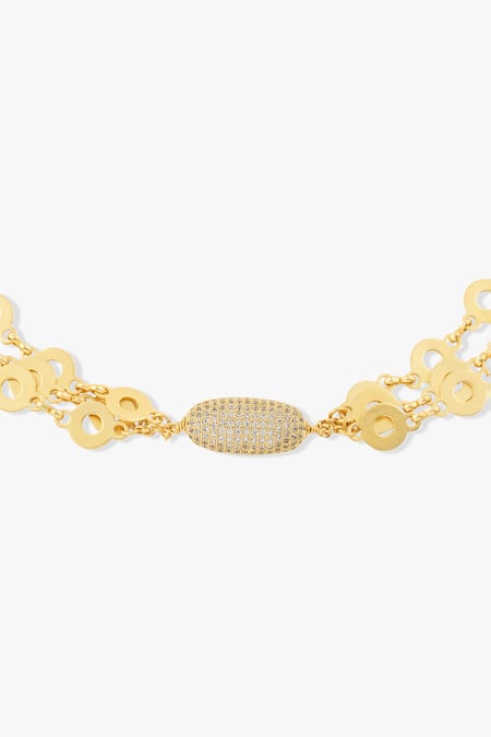 Joules By Radhika_Gold Plated Anina Tone Necklace _Online_at_Aza_Fashions