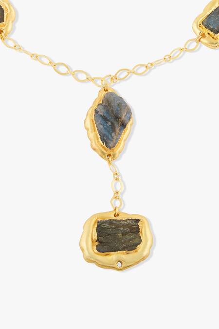 Joules By Radhika_Multi Color Amirel Multicolor Quartz Pendant Necklace _Online_at_Aza_Fashions