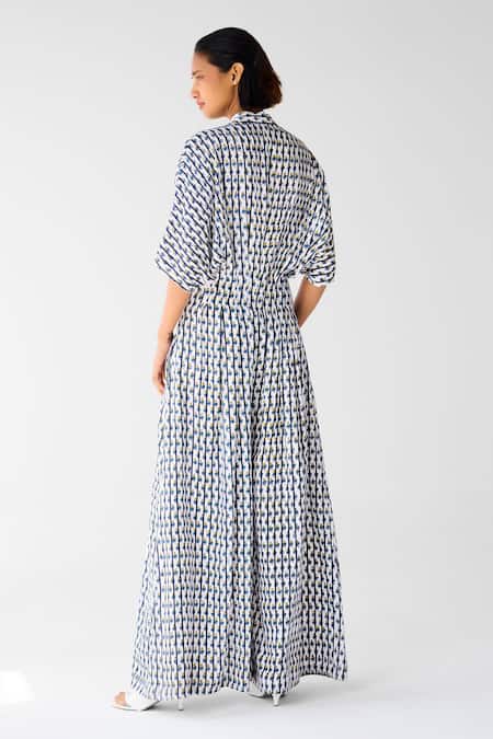 Cotton And Clay Designer Floral Print Jumpsuit 