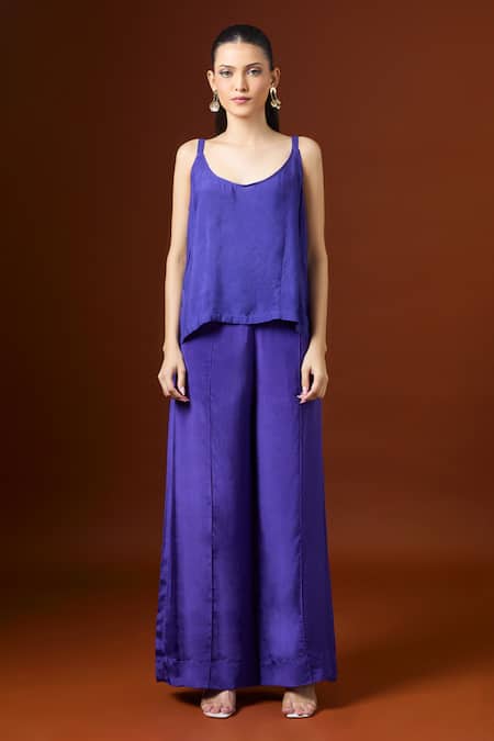 Buy_Yoshita Couture_Blue Beads Round Neck Shibori Effect Kaftan Set _Online_at_Aza_Fashions