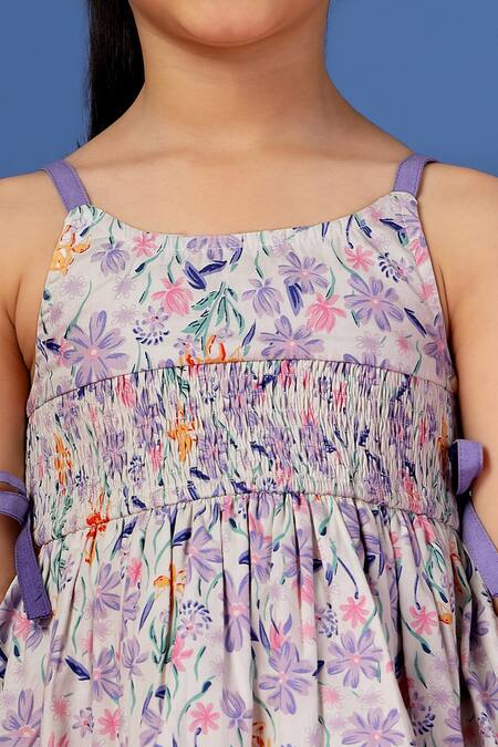 Buy_Petite Pomme_White Cotton Floral Printed Top And Pant Set _Online_at_Aza_Fashions