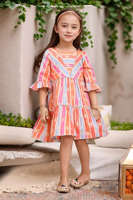 Samyukta Singhania Colorful Striped Designer Dress 