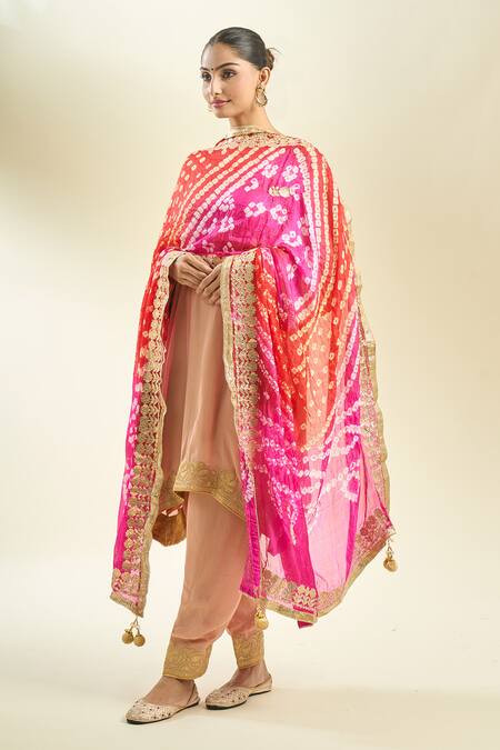 Samyukta Singhania_Multi Color Silk Blend Dupatta_Online_at_Aza_Fashions