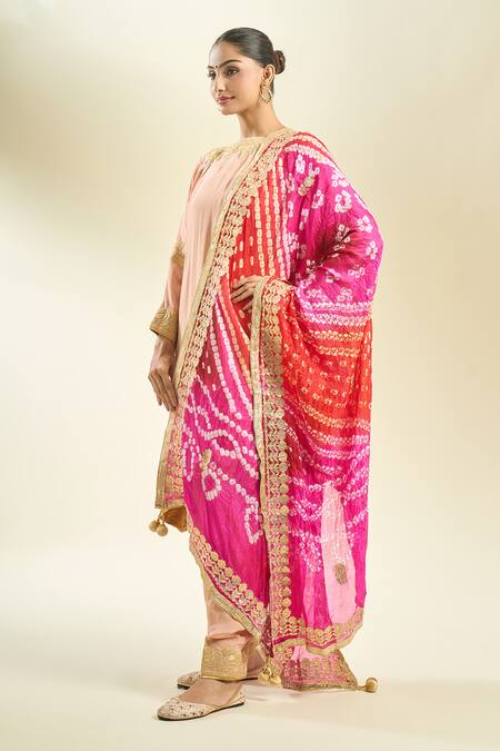 Buy_Samyukta Singhania_Multi Color Silk Blend Dupatta_Online_at_Aza_Fashions