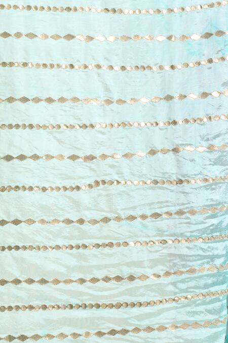 Samyukta Singhania_Sky Blue Silk Blend Dupatta_at_Aza_Fashions