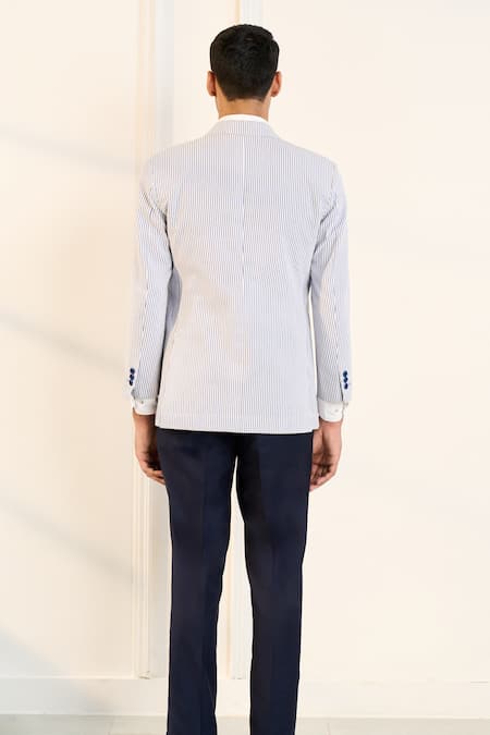 Gargee Designers Striped Cotton Blazer 