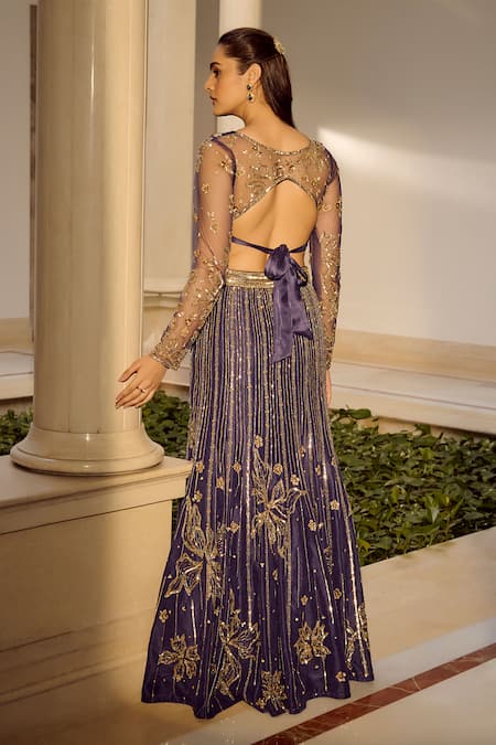 Parul Gandhi Draped Designer Lehenga Set 