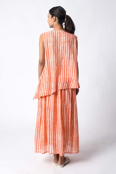 JAYATI GOENKA Pintuck Coral Cord Set 