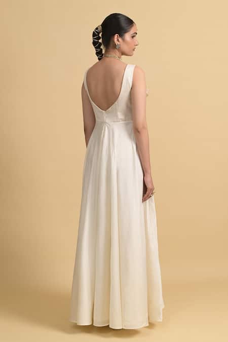 Rishi and Vibhuti Yoke Embellished Jumpsuit 