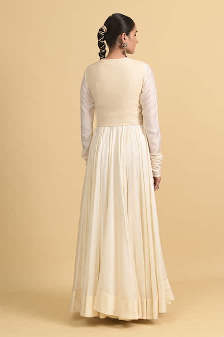 Rishi and Vibhuti Designer Anarkali Set With Jacket 