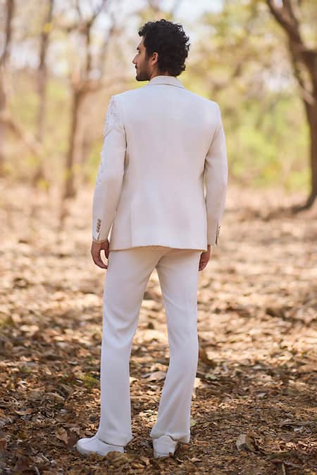 Nirmooha Ivory Command Boot Cut Pants 