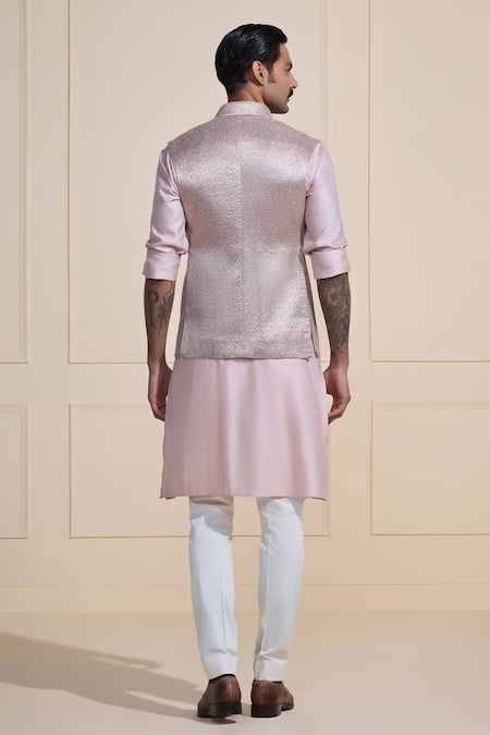 Raghavendra Rathore Jodhpur Shimmering Luxe Nehru Jacket Set 