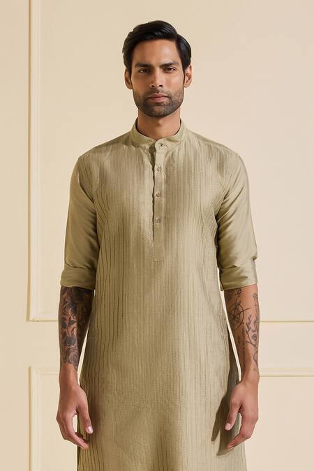 Shop Raghavendra Rathore Jodhpur Beige Viscose, Silk Aurora Luxe Kurta Online at Aza Fashions Shop_Raghavendra Rathore Jodhpur_Beige Viscose, Silk Aurora Luxe Kurta _Online_at_Aza_Fashions