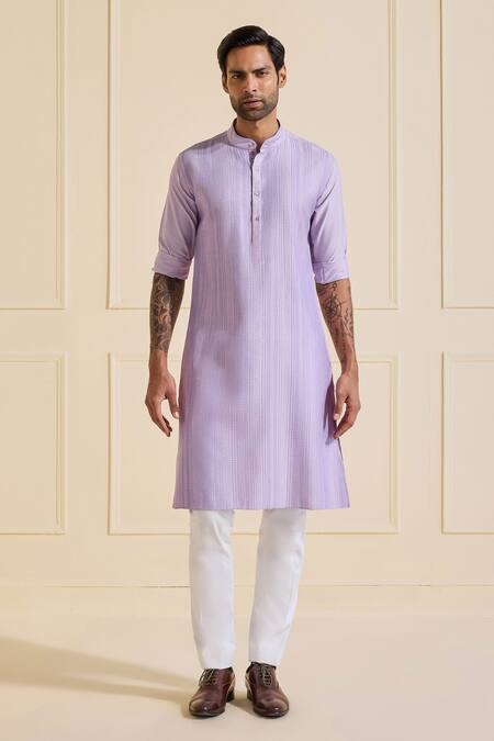 Buy Raghavendra Rathore Jodhpur Purple Viscose, Silk Lavender Classic Kurta Online at Aza Fashions Buy_Raghavendra Rathore Jodhpur_Purple Viscose, Silk Lavender Classic Kurta _Online_at_Aza_Fashions