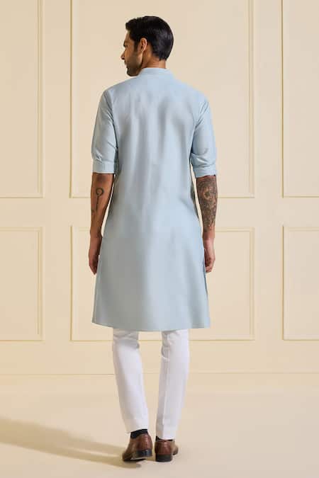 Raghavendra Rathore Jodhpur Classic Powder Blue Kurta  