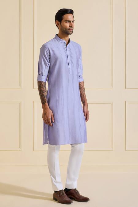 Buy Raghavendra Rathore Jodhpur Lavender Viscose, Silk Ethereal Periwinkle Kurta Online at Aza Fashions Buy_Raghavendra Rathore Jodhpur_Lavender Viscose, Silk Ethereal Periwinkle Kurta _Online_at_Aza_Fashions