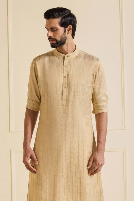 Buy Raghavendra Rathore Jodhpur Beige Viscose Textured Designer Kurta Online at Aza Fashions Buy_Raghavendra Rathore Jodhpur_Beige Viscose Textured Designer Kurta_Online_at_Aza_Fashions