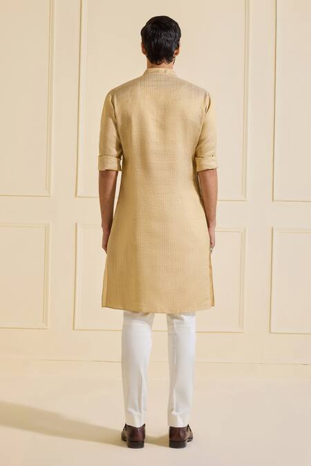 Shop Raghavendra Rathore Jodhpur Beige Viscose Textured Designer Kurta at Aza Fashions Shop_Raghavendra Rathore Jodhpur_Beige Viscose Textured Designer Kurta_at_Aza_Fashions