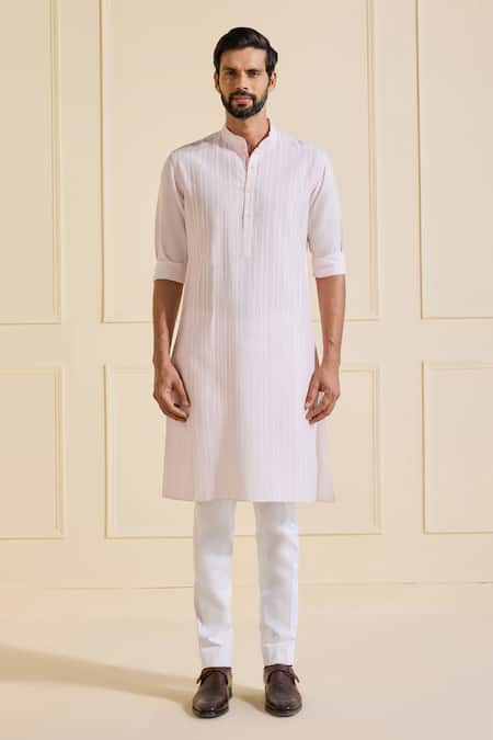 Raghavendra Rathore Jodhpur Pink Viscose, Silk Powder Designer Kurta Online at Aza Fashions Raghavendra Rathore Jodhpur_Pink Viscose, Silk Powder Designer Kurta _Online_at_Aza_Fashions
