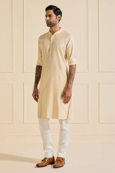 Raghavendra Rathore Jodhpur Gold Viscose, Silk Elegant Kurta Online at Aza Fashions Raghavendra Rathore Jodhpur_Gold Viscose, Silk Elegant Kurta _Online_at_Aza_Fashions