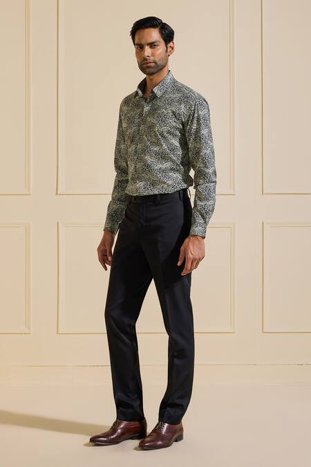 Raghavendra Rathore Jodhpur Multi Color Cotton Artful Mirage Printed Shirt Online at Aza Fashions Raghavendra Rathore Jodhpur_Multi Color Cotton Artful Mirage Printed Shirt _Online_at_Aza_Fashions