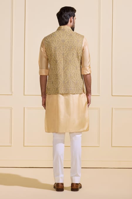 Raghavendra Rathore Jodhpur Embroidered Festive Nehru Jacket 
