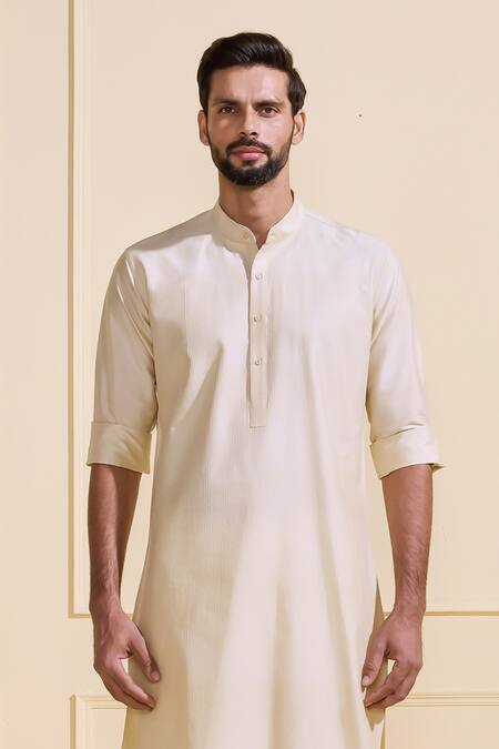 Buy Raghavendra Rathore Jodhpur Beige Silk Lightweight Ethnic Kurta Online at Aza Fashions Buy_Raghavendra Rathore Jodhpur_Beige Silk Lightweight Ethnic Kurta _Online_at_Aza_Fashions