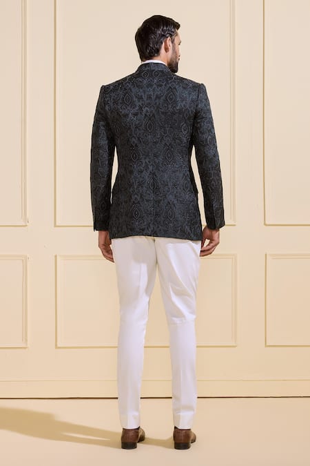 Raghavendra Rathore Jodhpur Embellished Brocade Bandhgala 