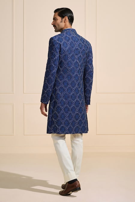 Raghavendra Rathore Jodhpur Bespoke Patterned Sherwani 
