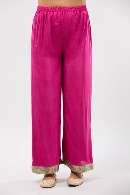 Shop_Samyukta Singhania_White Embroidery, Foil Printing Round Neck Floral Printed Anarkali Kurta Set_Online_at_Aza_Fashions