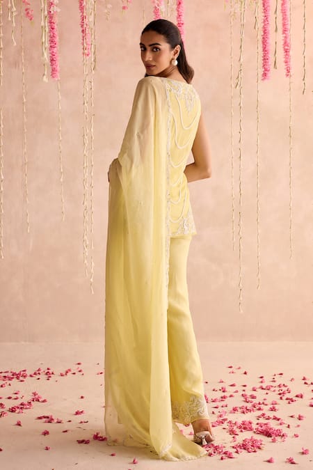 Seema Thukral Embellished Kurta Set with Sharara Pants 