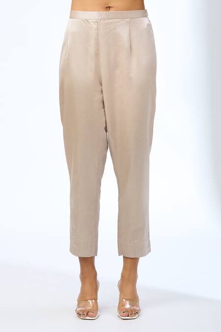 Buy Prisho Orange Tassels, Embroidery Round Neck 3d Flower Kaftan Set Buy_Prisho_Orange Tassels, Embroidery Round Neck 3d Flower Kaftan Set