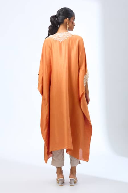 Prisho 3D Flower Embroidered Kaftan Set 