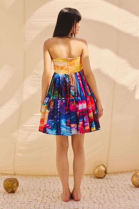 ZiP by Payal & Zinal Printed Short Dress 