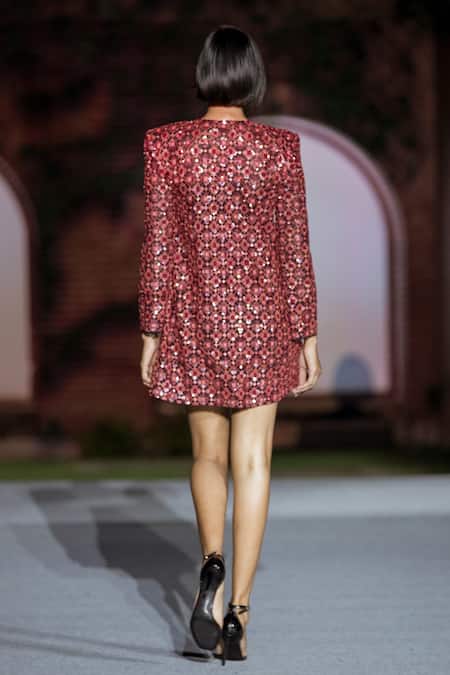 Mishru Blair Floral Print Short Dress 