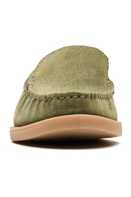 Buy_Dang Shoes_Green Genuine Suede Sneakers _Online_at_Aza_Fashions