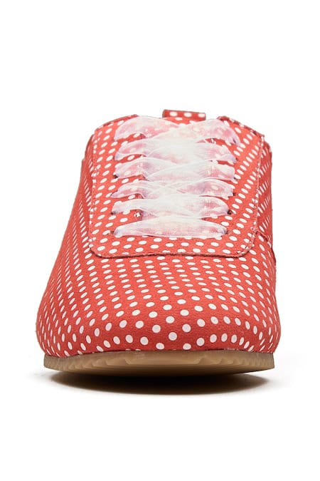Buy_Dang Shoes_Red Polka Dot Sneakers _Online_at_Aza_Fashions