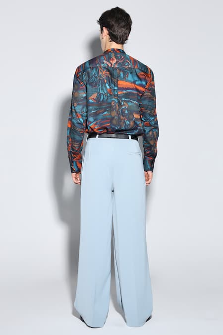 Dark Hour Multi Printed Designer Barclay Shirt 