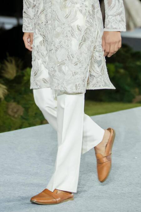 Buy Mishru Gold Net Embroidery Derek Kurta Set Online at Aza Fashions Buy_Mishru_Gold Net Embroidery Derek Kurta Set _Online_at_Aza_Fashions