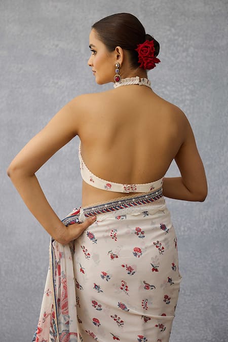 Torani_Multi Color Georgette Coromandel Pravya Printed Saree _Online_at_Aza_Fashions