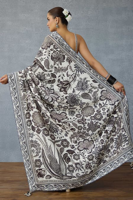 Torani Kalamkari Imara Handwoven Chanderi Saree 