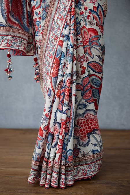 Buy Torani Multi Color Chanderi Coromandel Eesha Printed Saree Online at Aza Fashions Buy_Torani_Multi Color Chanderi Coromandel Eesha Printed Saree _Online_at_Aza_Fashions