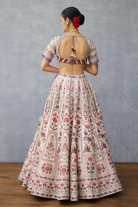 Shop Torani Multi Color , Organza, Crepe Embroidery Coromandel Oorja Lehenga Set at Aza Fashions Shop_Torani_Multi Color , Organza, Crepe Embroidery Coromandel Oorja Lehenga Set _at_Aza_Fashions