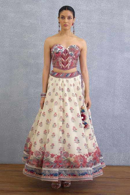 Buy Torani Multi Color Silk Organza, Silk, Crepe, Coromandel Medha Printed Lehenga Set Online at Aza Fashions Buy_Torani_Multi Color Silk Organza, Silk, Crepe, Coromandel Medha Printed Lehenga Set _Online_at_Aza_Fashions