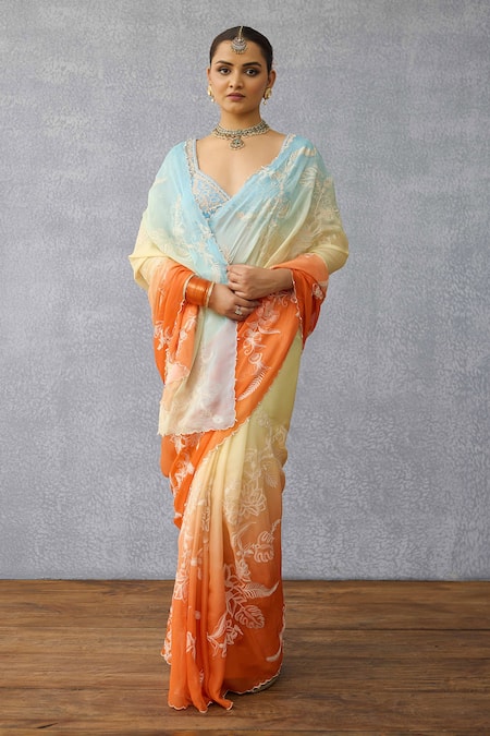 Torani Godhuli Pankhuri Chiffon Saree 