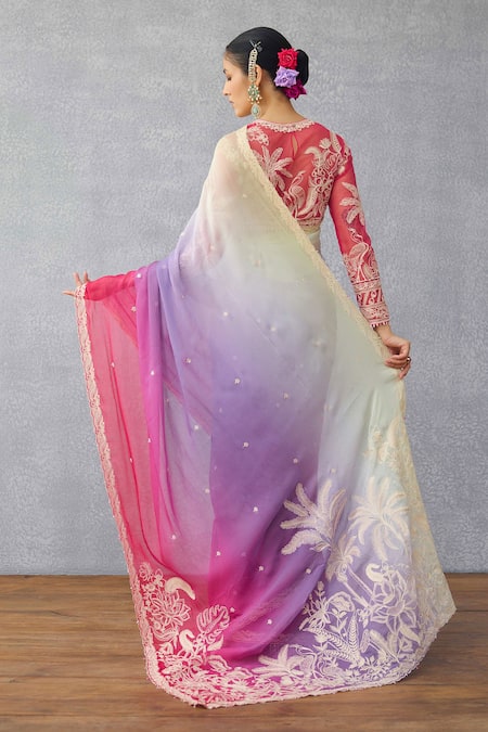 Torani Multi Color Chiffon Designer Saree 