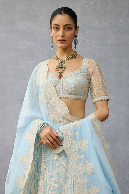 Torani Blue Organza, Net Embroidery Pushkar Advika Lehenga Set Online at Aza Fashions Torani_Blue Organza, Net Embroidery Pushkar Advika Lehenga Set _Online_at_Aza_Fashions
