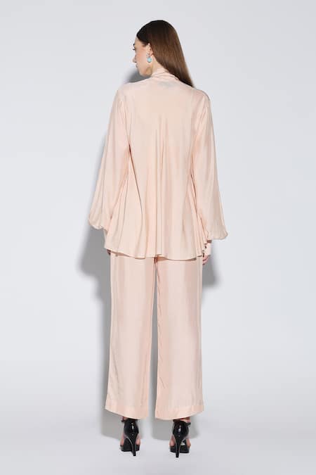 Dark Hour Peach Designer Co-ord Set 